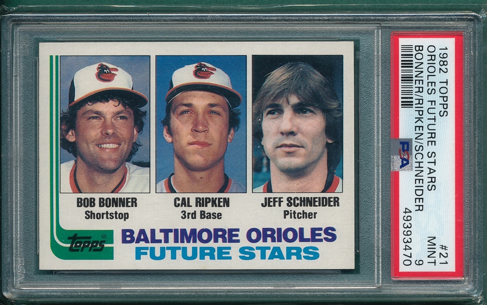 1982 Topps #21 Cal Ripken Jr. PSA 9