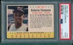 1963 Jell-O #143 Roberto Clemente PSA 2