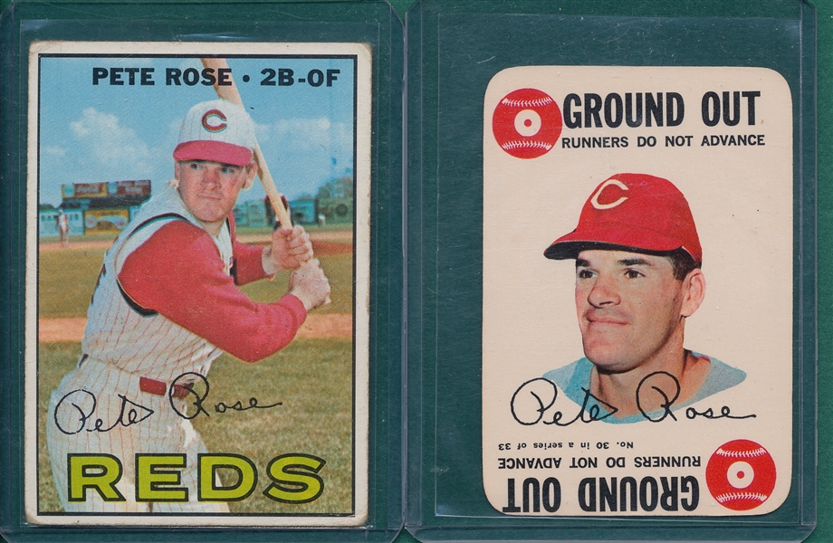 1967/68 Topps Pete Rose Lot of (2)