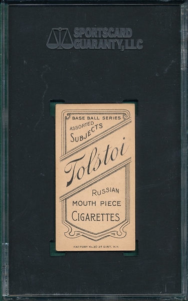 1909-1911 T206 Groom Tolstoi Cigarettes SGC 4