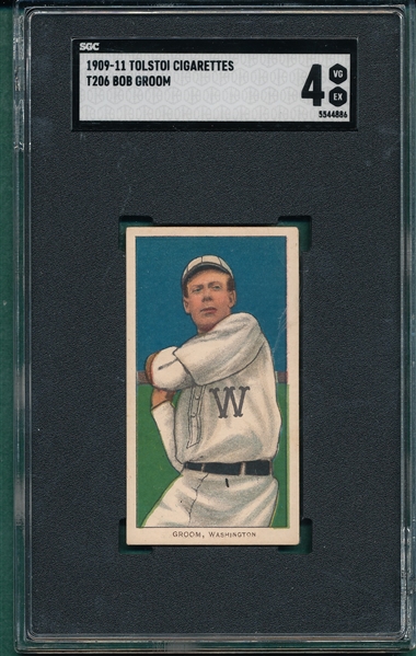 1909-1911 T206 Groom Tolstoi Cigarettes SGC 4
