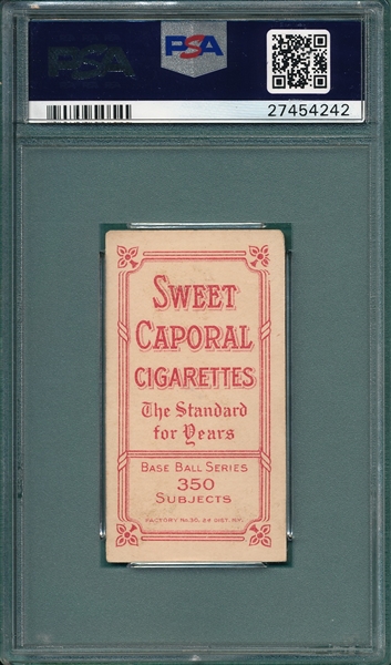 1909-1911 T206 Elberfeld, Fielding, Sweet Caporal Cigarettes PSA 4