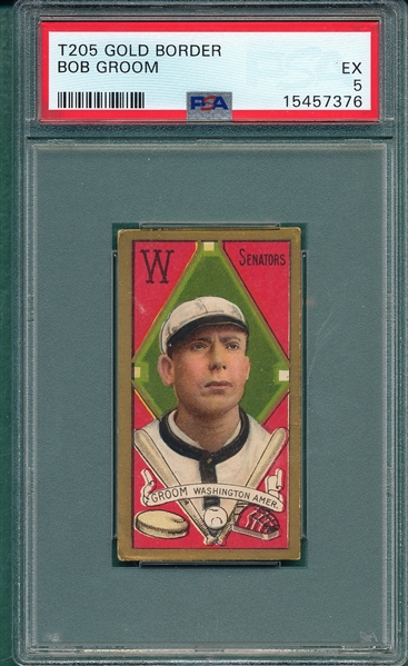 1911 T205 Groom Sweet Caporal Cigarettes PSA 5