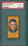 1911 T205 Griffith Sweet Caporal Cigarettes PSA 2