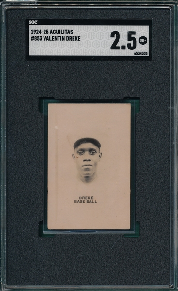 1924-25 Aguilitas #853 Valentin Dreke SGC 2.5