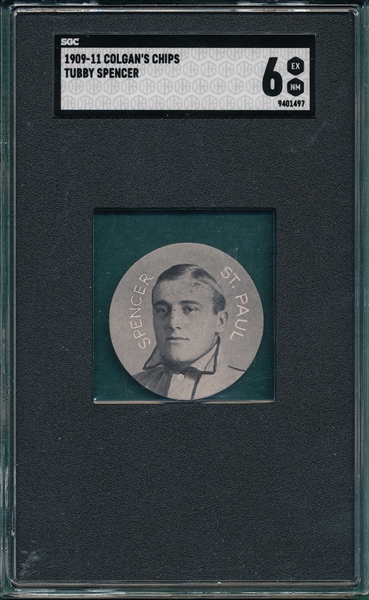 1909-11 Colgan's Chips Tubby Spencer SGC 6