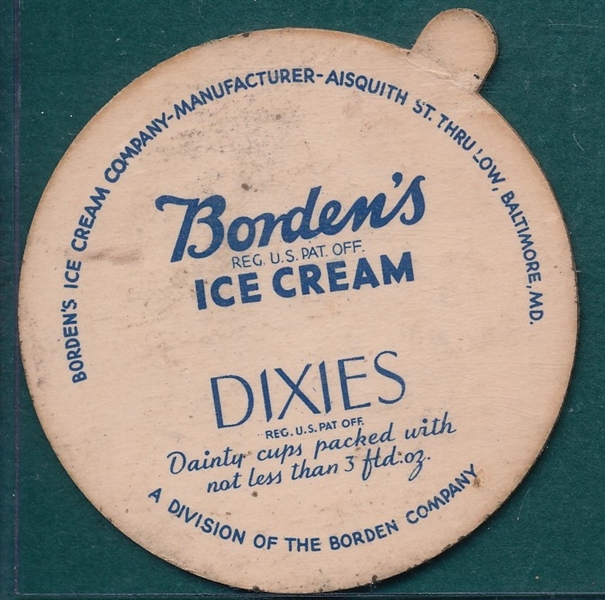 1937 Dixie Lids Hubbell, Borden
