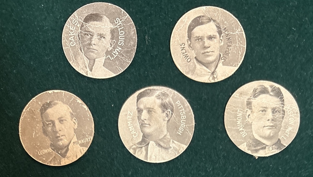 1909-11 Colgan Chips Lot of (5)