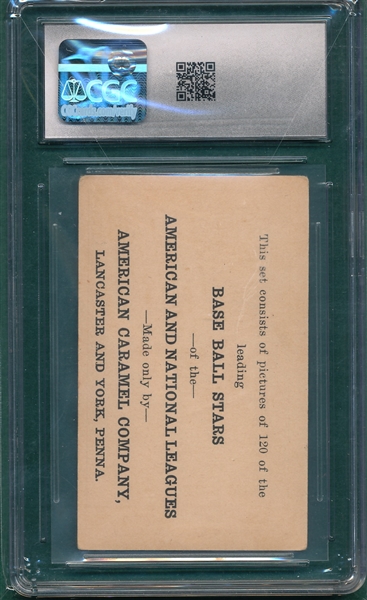 1922 E121-120 Joe Bush CGC 2.5