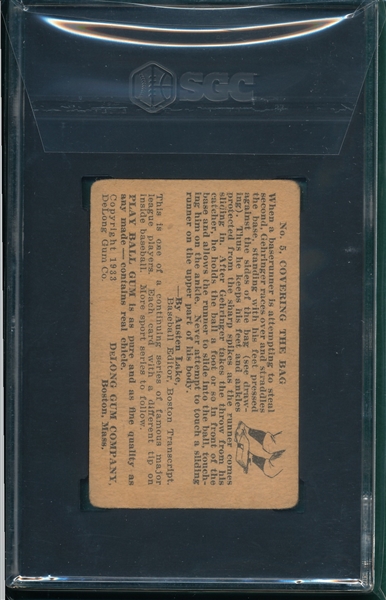 1933 DeLong #5 Charlie Gehringer SGC 2