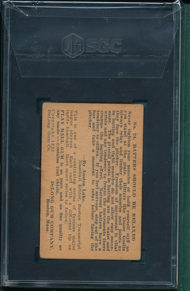 1933 DeLong #24 Goose Goslin SGC 3