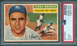1956 Topps #110 Yogi Berra PSA 4 *Gray*