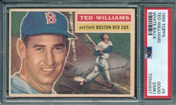 1956 Topps #005 Ted Williams PSA 2 (MK) *White*