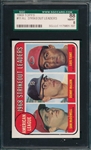 1969 Topps #011 AL Strikeout Leaders SGC 88