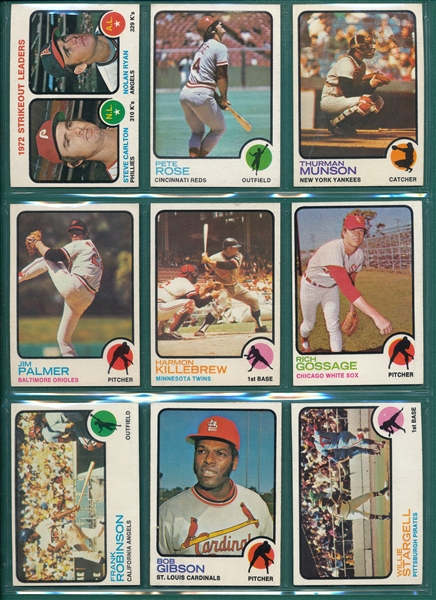 1973 Topps Baseball Complete Set (660) W/ Schmidt, Rookie
