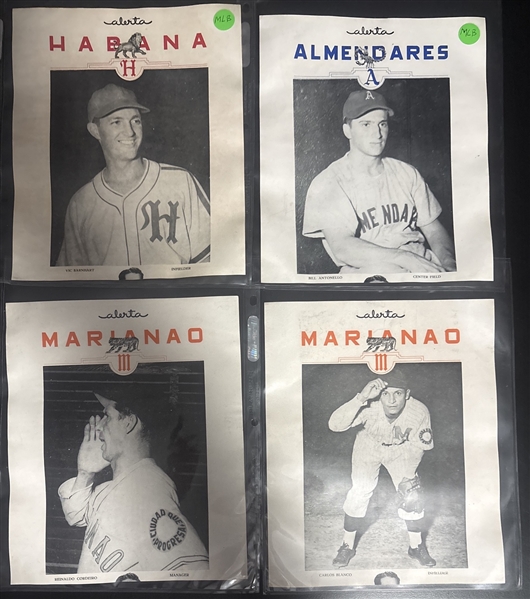 1949-50 Alerta Premiums Lot of (9) W/ Pages