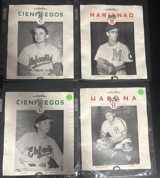 1949-50 Alerta Premiums Lot of (9) W/ Pages