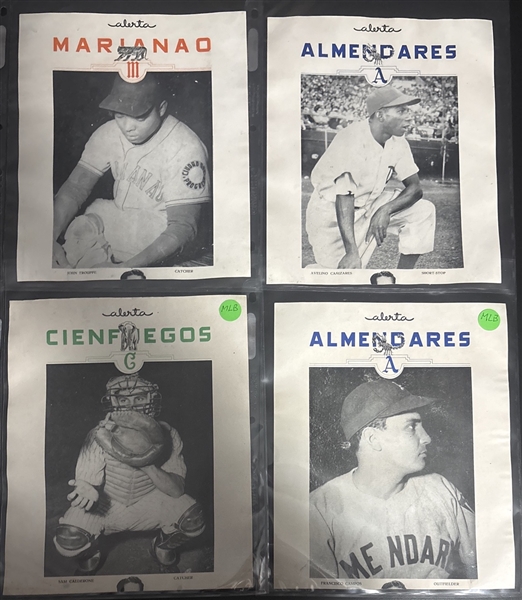 1949-50 Alerta Premiums Lot of (9) W/ Rodriguez