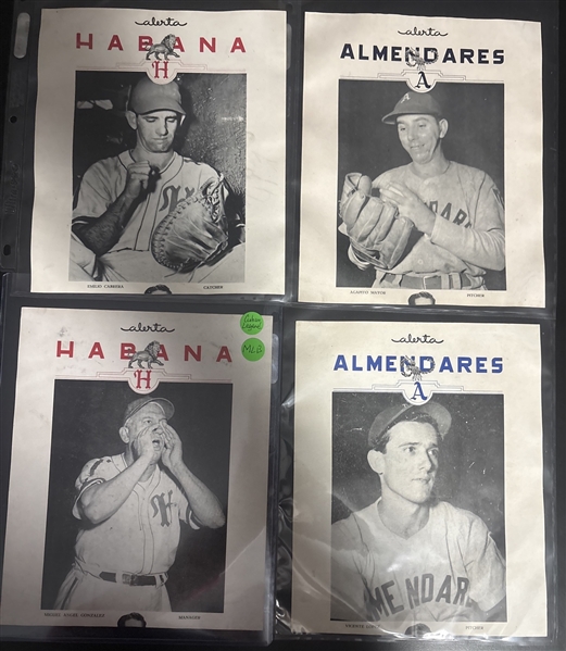 1949-50 Alerta Premiums Lot of (9) W/ Manning