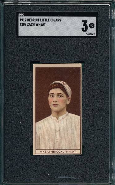 1912 T207 Wheat Recruit Little Cigars SGC 3