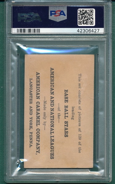 1922 E121-120 Tris Speaker American Caramel Co. PSA 2 *Small*