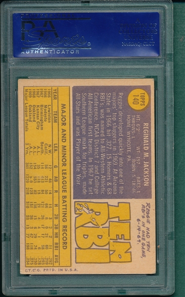 1970 Topps #140 Reggie Jackson PSA 4