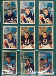 1970/71 Kelloggs Football Lot of (133) W/ (4) Unitas